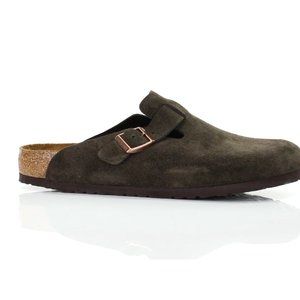 Birkenstock Boston Suede Clog Mocha Sz 40 N
